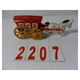 Cast Iron Horse Drawn Ice Wagon