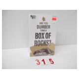 Are You Dumber Than a Box of Rocks Game