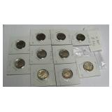 10 Assorted Buffalo Nickels worth $3.00 each