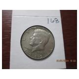 1969 D 40% Silver JFK Half Dollar= AU