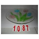 L.E. Smith 1490P Tulip Platter 13"