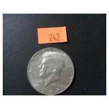 1967 40% Silver JFK Half Dollar= AU