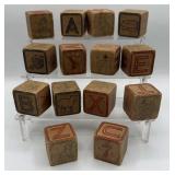 VTG VICTORIAN WOODEN BLOCKS