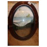 Bubble Glass Oval Frame 19 x 26