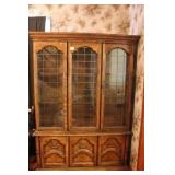 (2) Piece China Cabinet 54 x 16 x 75