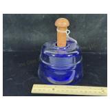 Cobalt Glass Butter Mold