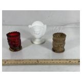 (2) Joe Sinclair Toothpick Holders & Another