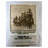 1973 "The Train Robbers" Movie Poster 27 x 41