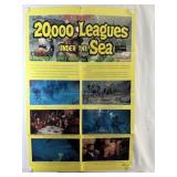 "20,000 Leagues Under The Sea" Movie Poster 27 x