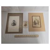 Etching, Cabinet Card, & CDV Card of General