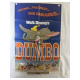 1972 "Dumbo" Movie Poster 27 x 41