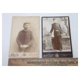 (2) Cabinet Cards of Soldiers