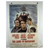 1961 "Guns of Navarone" Movie Poster 27 x 41