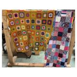 Afghan And Tacked Quilt