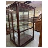 Mahogany Light Up Display w/ Slider Front Door 50