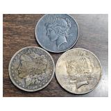 Trio of Silver Dollars