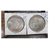 Pair of Silver Dollars