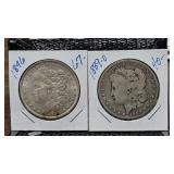 Pair of Silver Dollars