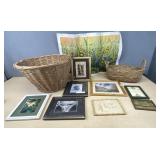 Wicker Baskets, Pictures, Etc