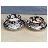 Pair of Royal Albert Derby Cups & Saucers