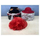 Vintage Hat & Hat Boxes, Etc