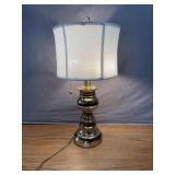 Heavy Brass Lamp and Shade