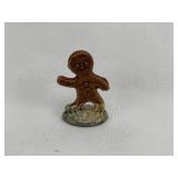 Gingerbread Man Red Rose Tea Figurine