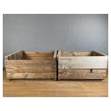 2 Wooden Crates