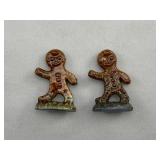 2- Vintage Gingerbread Man Wade Red Rose Tea