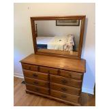 Roxton Maple 7 Drawer Dresser & Mirror