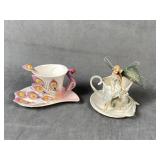 Flamingo Cup & Saucer and Fairy Art Pc