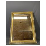 Gold Beveled Mirror