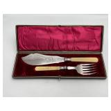 Boxed Fish Set w French Ivory Handles