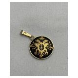 Two Headed Eagle Coat of Arms Military Pendant