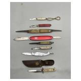 Grouping of 8 Jack Knifes Etc