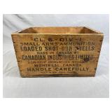 Dominion Amunition Wooden Advertising Box