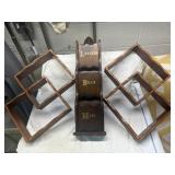 Vintage Wood Letter Organizer with What knot
