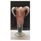 Beautiful Vase, Hand Blown Murano-style, 8"