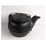 Vintage Cast Iron Kettle marked CC or CO