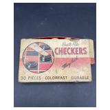 Vintage Built rite checkers with original box