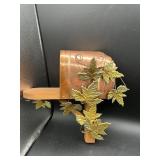 Home Interior Homco Mailbox Wood Copper Brass Tin