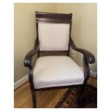 Antique Parlor  Chair Nice Upholstery With