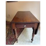 Antique Walnut  Drop Leaf Table Leg has been