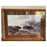 Beautiful, big, gold framed picture.  Crown Fine