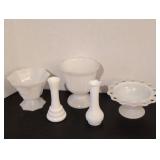 Beautiful Lot Vintage Milk Glass