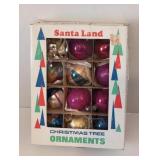 Vintage Christmas Tree Glass Balls Ornaments 12