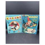 Vintage Kokomo and Magic Elf coloring books