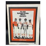 BALTIMORE ORIOLES ~ 1975 Game Program vs Tigers,