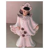 Florence Ceramics Lady Figurine. Asian. 8.25"