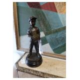 Young Baseball Pitcher Bronze Statue